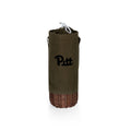 Pittsburgh Panthers - Malbec Insulated Canvas and Willow Wine Bottle Basket  Picnic Time Family of Brands Khaki Green  