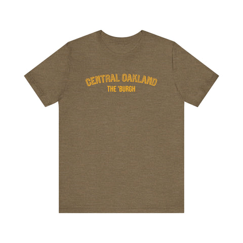 Central Oakland - The Burgh Neighborhood Series - Unisex Jersey Short Sleeve Tee T-Shirt - YinzerShop