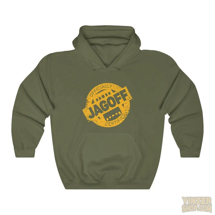 Certified Jagoff Hooded Sweatshirt Unisex Heavy Blend™ Hoodie Printify Military Green S 