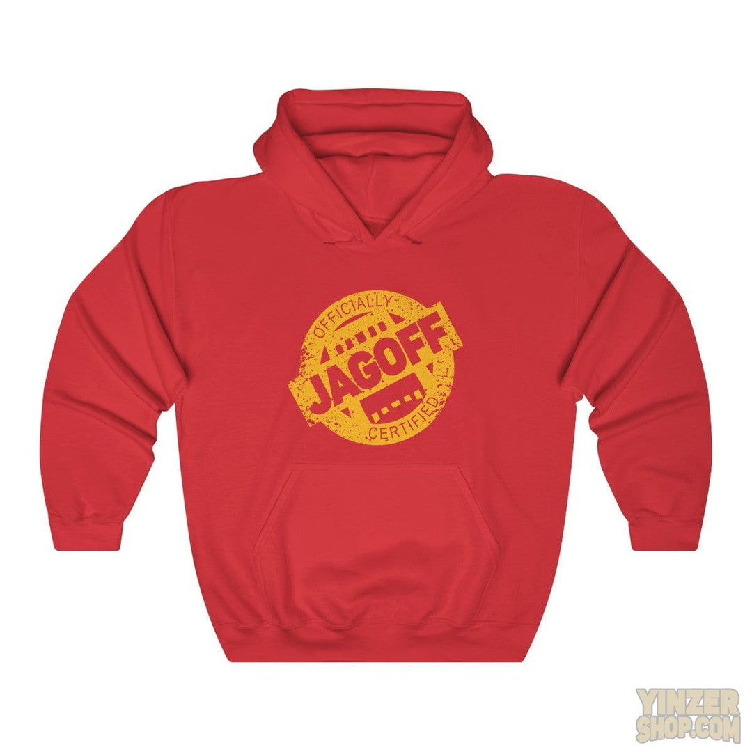 Certified Jagoff Hooded Sweatshirt Unisex Heavy Blend™ Hoodie Printify Red S 