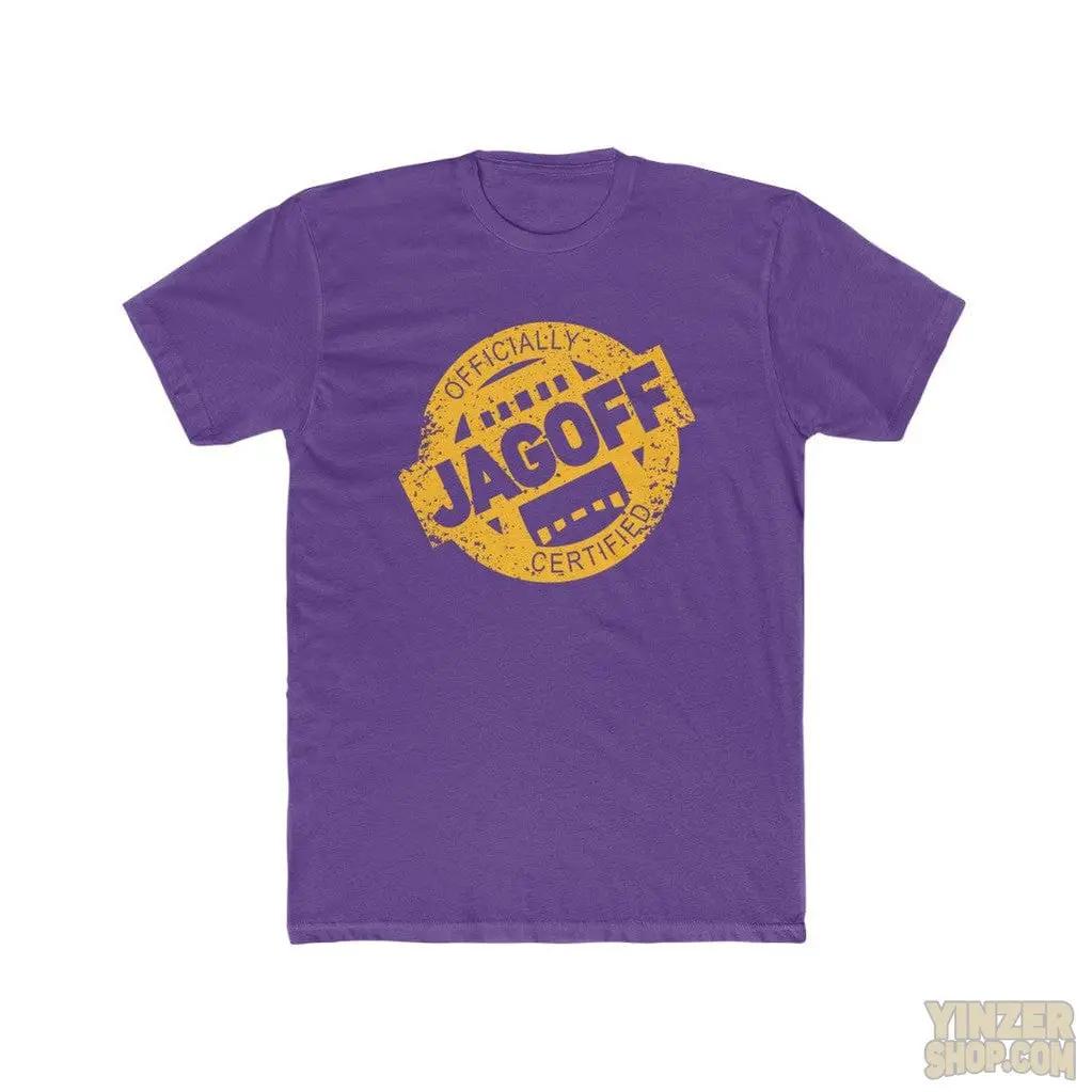 Certified Jagoff Unisex Cotton Tee T-Shirt Printify Solid Purple Rush S 