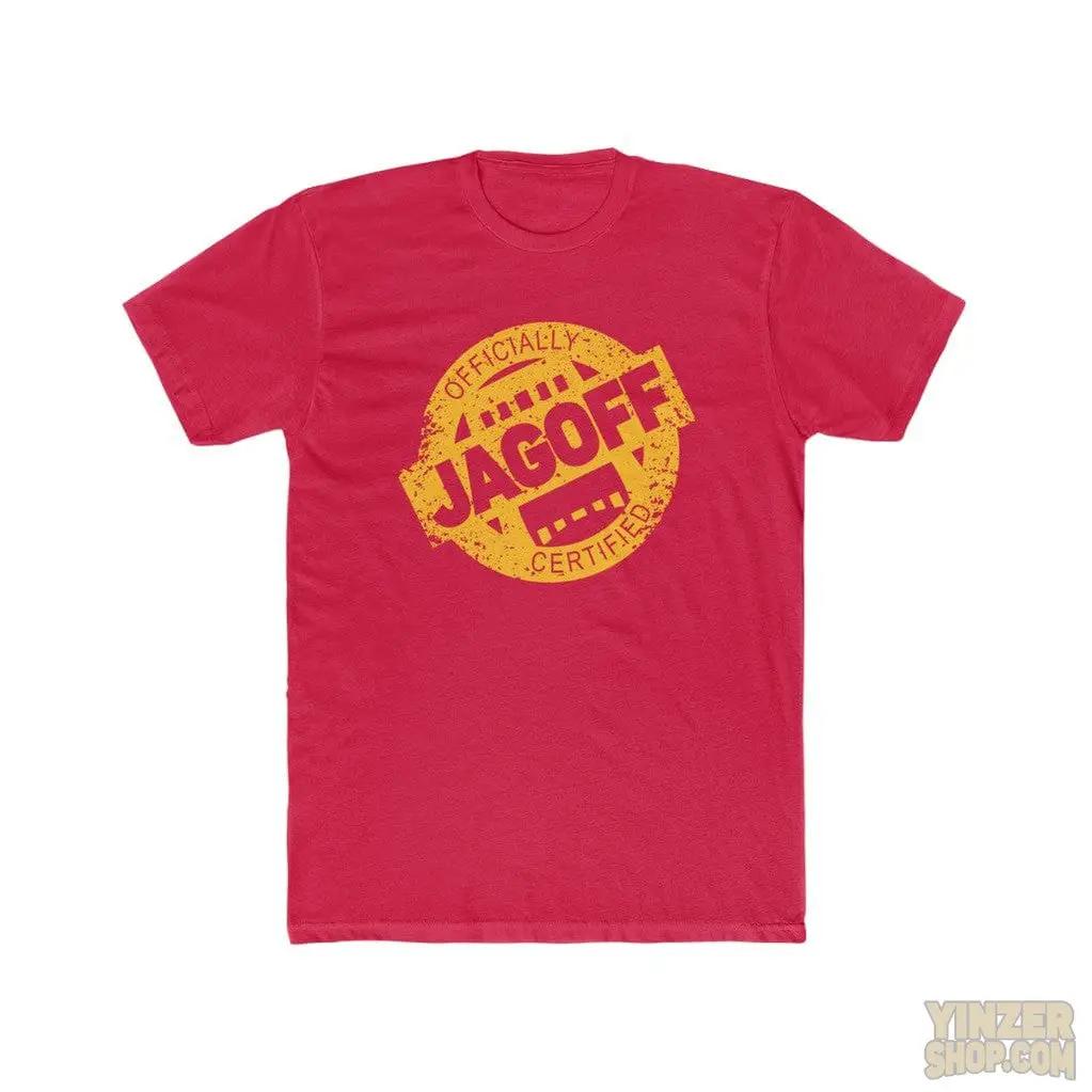 Certified Jagoff Unisex Cotton Tee T-Shirt Printify Solid Red S 