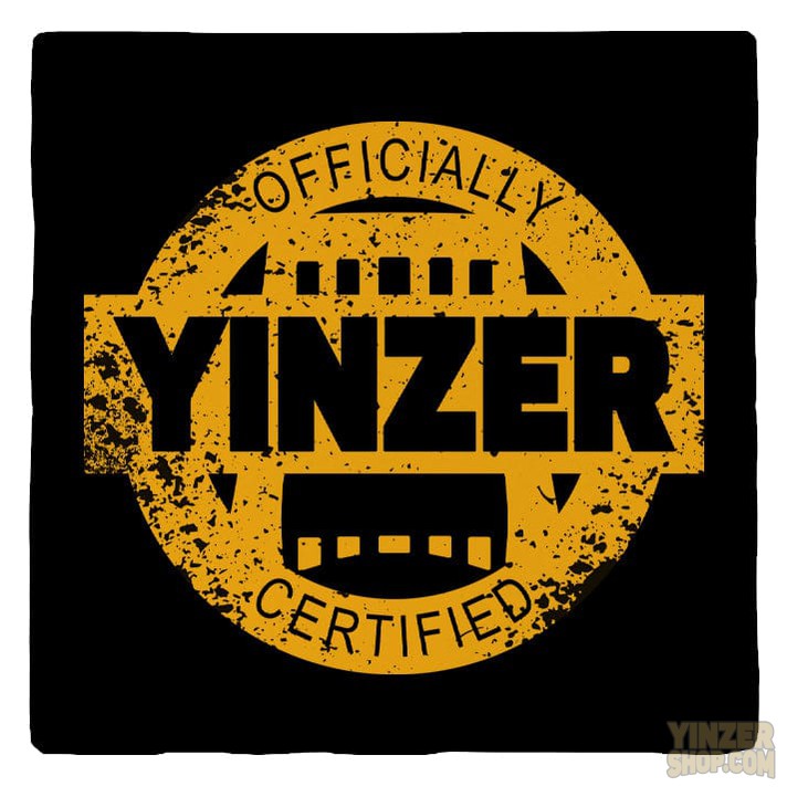Certified Yinzer | Black & Yellow | Drink Coasters Coasters MillWoodArt   