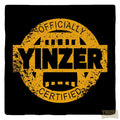 Certified Yinzer | Black & Yellow Ridged Ceramic Drink Coasters - Set of 4 Coasters MillWoodArt   