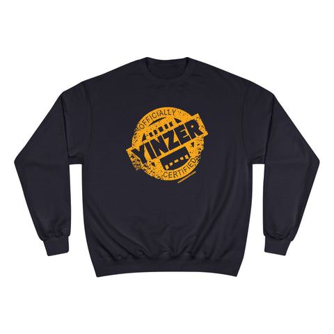 Certified Yinzer - Champion Crewneck Sweatshirt Sweatshirt - YinzerShop