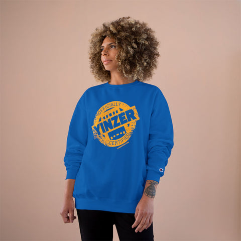 Certified Yinzer - Champion Crewneck Sweatshirt Sweatshirt - YinzerShop