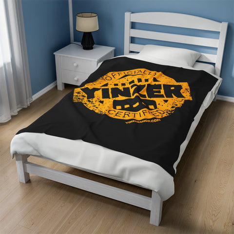 Certified Yinzer Stamped Design Velveteen Plush Blanket All Over Prints - YinzerShop