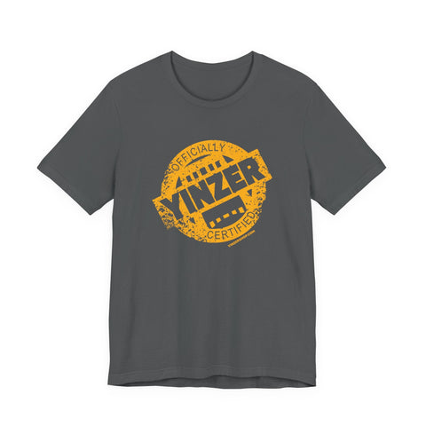 Certified Yinzer™ Stamped Graphic Unisex Jersey Short Sleeve Tee T-Shirt - YinzerShop