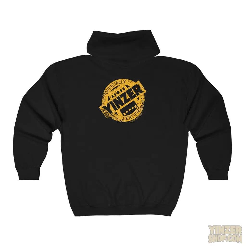 Certified Yinzer Unisex Heavy Blend™ Full Zip Hooded Sweatshirt Hoodie Printify   