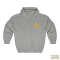 Certified Yinzer Unisex Heavy Blend™ Full Zip Hooded Sweatshirt Hoodie Printify S Sport Grey 