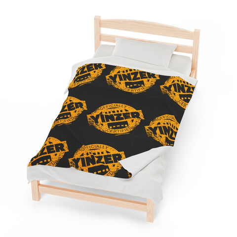 Certified Yinzer Velveteen Plush Blanket All Over Prints - YinzerShop