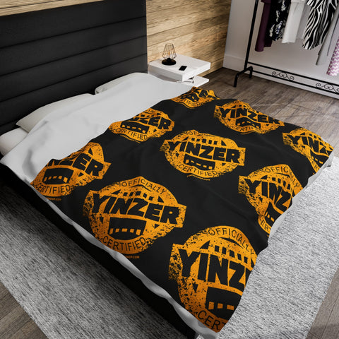 Certified Yinzer Velveteen Plush Blanket All Over Prints - YinzerShop