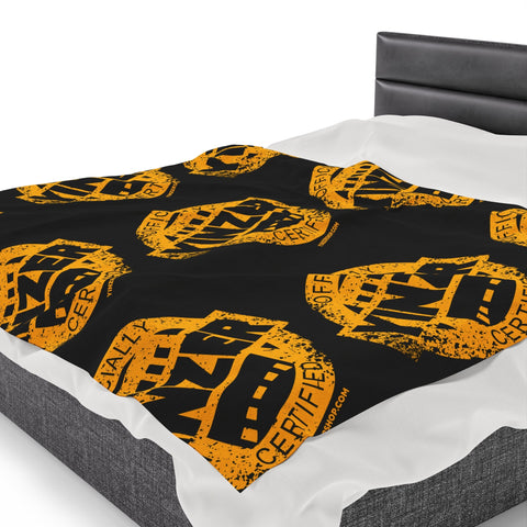 Certified Yinzer Velveteen Plush Blanket All Over Prints - YinzerShop
