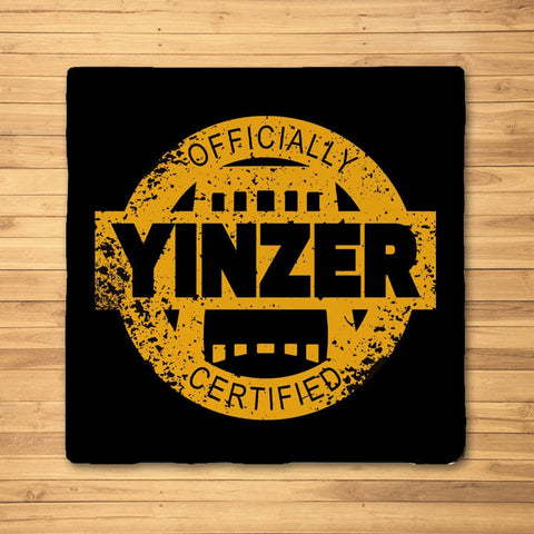 Certified Yinzer Ceramic Drink Coaster Coasters The Doodle Line   