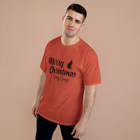Champion Christmas T-Shirt – Merry Christmas Yinz! Festive Crew Neck Tee T-Shirt - YinzerShop