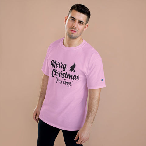 Champion Christmas T-Shirt – Merry Christmas Yinz! Festive Crew Neck Tee T-Shirt - YinzerShop