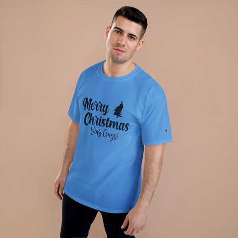 Champion Christmas T-Shirt – Merry Christmas Yinz! Festive Crew Neck Tee T-Shirt - YinzerShop