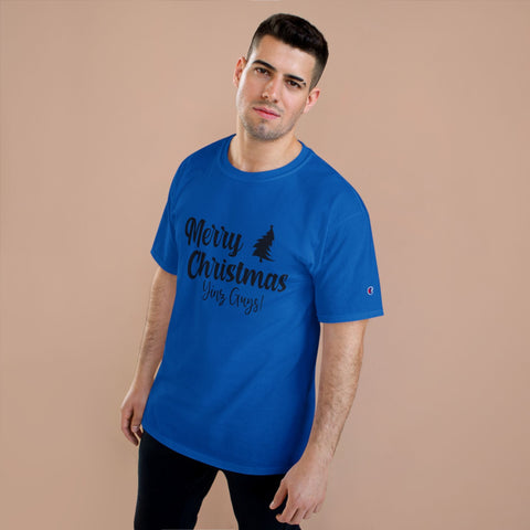 Champion Christmas T-Shirt – Merry Christmas Yinz! Festive Crew Neck Tee T-Shirt - YinzerShop
