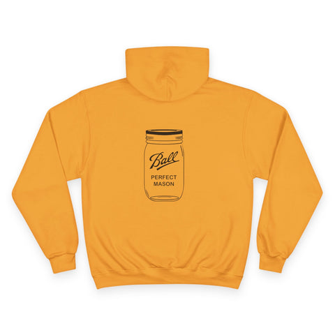 Champion Hoodie - Custom Printed Mason Jar Design | Eco Hooded Sweatshirt Hoodie - YinzerShop
