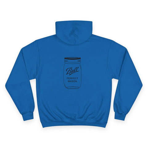 Champion Hoodie - Custom Printed Mason Jar Design | Eco Hooded Sweatshirt Hoodie - YinzerShop