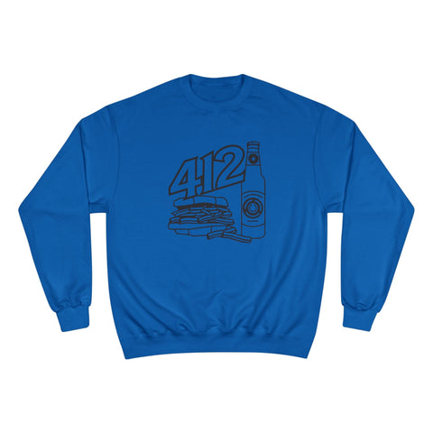 Champion Sweatshirt - 412 Icon Crewneck Eco Friendly Warm Casual Wear Sweatshirt - YinzerShop