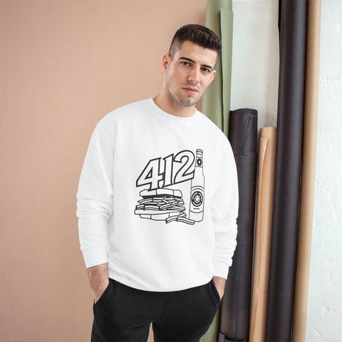 Champion Sweatshirt - 412 Icon Crewneck Eco Friendly Warm Casual Wear Sweatshirt - YinzerShop