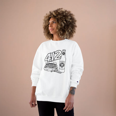 Champion Sweatshirt - 412 Icon Crewneck Eco Friendly Warm Casual Wear Sweatshirt - YinzerShop
