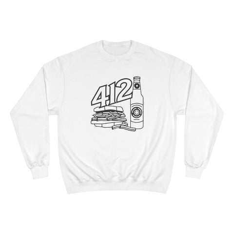 Champion Sweatshirt - 412 Icon Crewneck Eco Friendly Warm Casual Wear Sweatshirt - YinzerShop