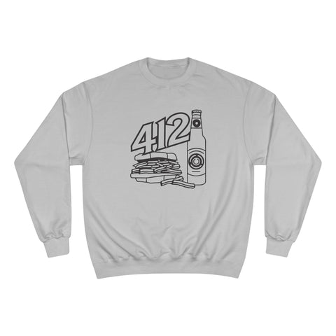 Champion Sweatshirt - 412 Icon Crewneck Eco Friendly Warm Casual Wear Sweatshirt - YinzerShop