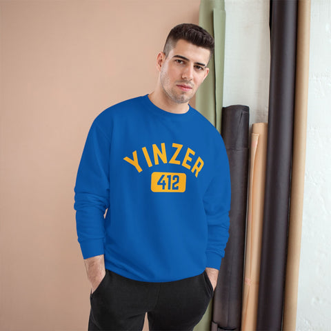 Champion Sweatshirt – 412 Yinzer Eco Crewneck Pullover With Double Dry Technology Sweatshirt - YinzerShop