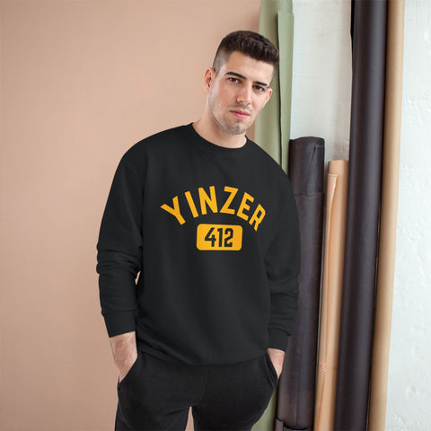 Champion Sweatshirt – 412 Yinzer Eco Crewneck Pullover With Double Dry Technology Sweatshirt - YinzerShop