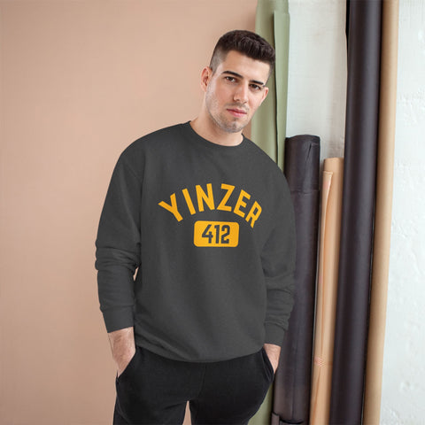 Champion Sweatshirt – 412 Yinzer Eco Crewneck Pullover With Double Dry Technology Sweatshirt - YinzerShop