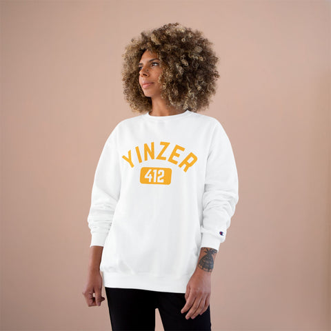 Champion Sweatshirt – 412 Yinzer Eco Crewneck Pullover With Double Dry Technology Sweatshirt - YinzerShop