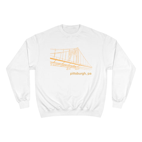 Champion Sweatshirt Clemente Bridge Style - Warm Casual Wear Cotton Polyester Blend Pullover Sweatshirt - YinzerShop