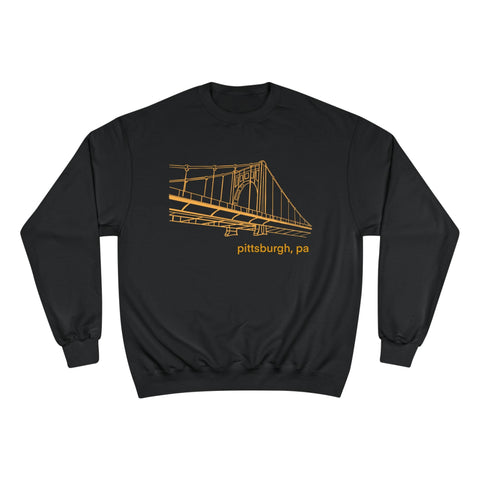 Champion Sweatshirt Clemente Bridge Style - Warm Casual Wear Cotton Polyester Blend Pullover Sweatshirt - YinzerShop