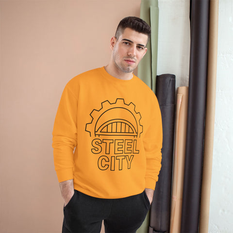 Champion Sweatshirt - Eco Crew Neck Sweatshirt With Double Dry Technology Sweatshirt - YinzerShop