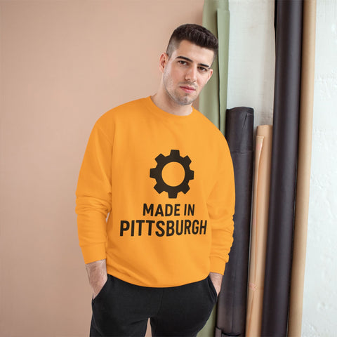 Champion Sweatshirt – Eco Crewneck Made in Pittsburgh | Warm Winter Sweatshirt Sweatshirt - YinzerShop