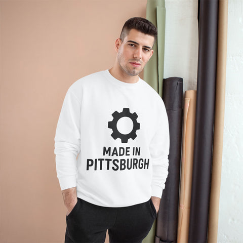 Champion Sweatshirt – Eco Crewneck Made in Pittsburgh | Warm Winter Sweatshirt Sweatshirt - YinzerShop