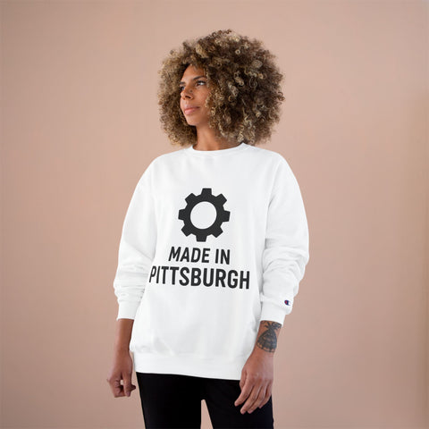 Champion Sweatshirt – Eco Crewneck Made in Pittsburgh | Warm Winter Sweatshirt Sweatshirt - YinzerShop