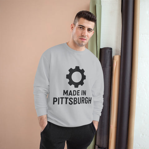 Champion Sweatshirt – Eco Crewneck Made in Pittsburgh | Warm Winter Sweatshirt Sweatshirt - YinzerShop