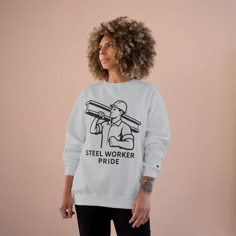 Champion Sweatshirt - Steelworker Sweatshirt With Double Dry Technology | Eco Crewneck Sweatshirt - YinzerShop