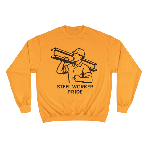 Champion Sweatshirt - Steelworker Sweatshirt With Double Dry Technology | Eco Crewneck Sweatshirt - YinzerShop