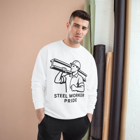 Champion Sweatshirt - Steelworker Sweatshirt With Double Dry Technology | Eco Crewneck Sweatshirt - YinzerShop