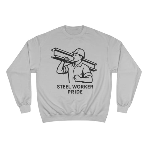 Champion Sweatshirt - Steelworker Sweatshirt With Double Dry Technology | Eco Crewneck Sweatshirt - YinzerShop