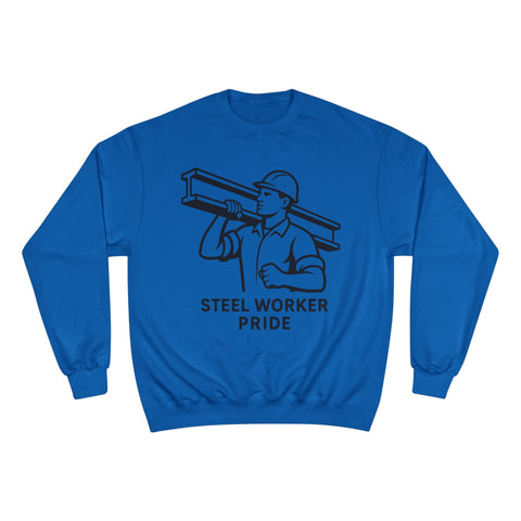 Champion Sweatshirt - Steelworker Sweatshirt With Double Dry Technology | Eco Crewneck Sweatshirt - YinzerShop