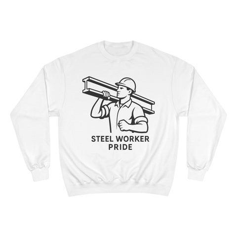 Champion Sweatshirt - Steelworker Sweatshirt With Double Dry Technology | Eco Crewneck Sweatshirt - YinzerShop