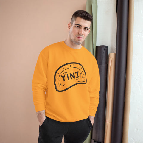 Champion Sweatshirt | Yinz Pierogi Eco Crew Neck Pullover With Double Dry Technology Sweatshirt - YinzerShop