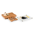 Cheese Cutting Board | Pittsburgh Steelers Bamboo Glass Top Charcuterie Set Licensed - YinzerShop
