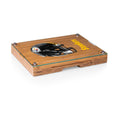 Cheese Cutting Board | Pittsburgh Steelers Bamboo Glass Top Charcuterie Set Licensed - YinzerShop