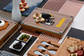 Cheese Cutting Board | Pittsburgh Steelers Bamboo Glass Top Charcuterie Set Licensed - YinzerShop